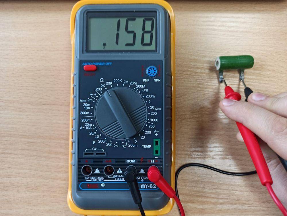 Как проверить резистор на работоспособность мультиметром не выпаивая