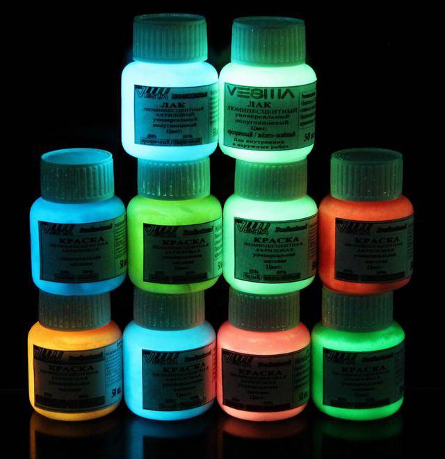 Флуоресцентные краски — свойства, применение, приготовление своими руками