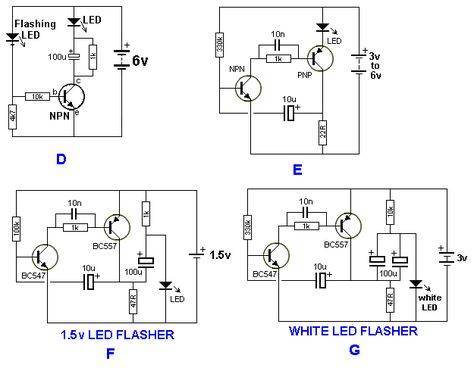 Мигающий светодиод: как сделать своими руками на 12 вольт, схема на одном транзисторе