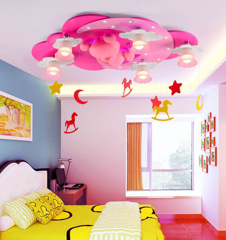 Люстра и светильники в детскую комнату для мальчика и для девочки: как подобрать? (180+фото потолочных, светодиодных и необычных)