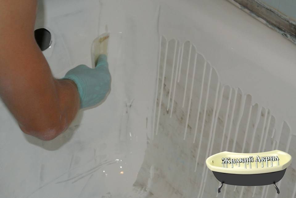 Покрытие ванны акрилом своими руками, покраска и эмалировка акрилом