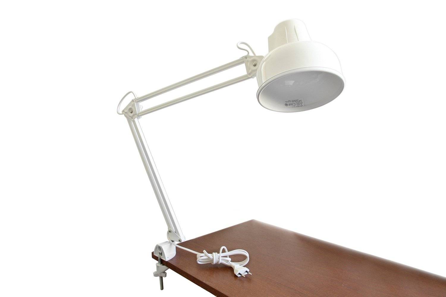 Как установить настольную лампу к столу