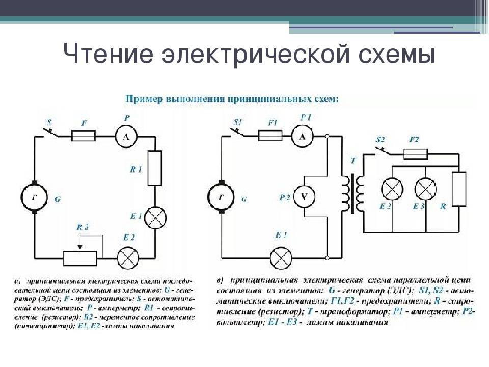 Как правильно читать монтажные электрические схемы