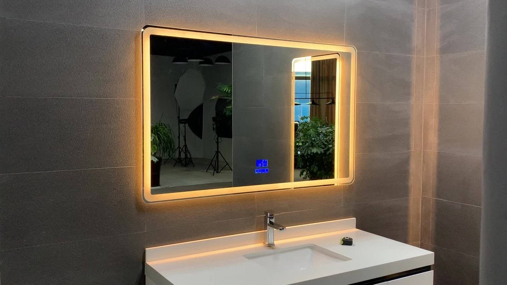 Как сделать зеркало с подсветкой в ванную своими руками