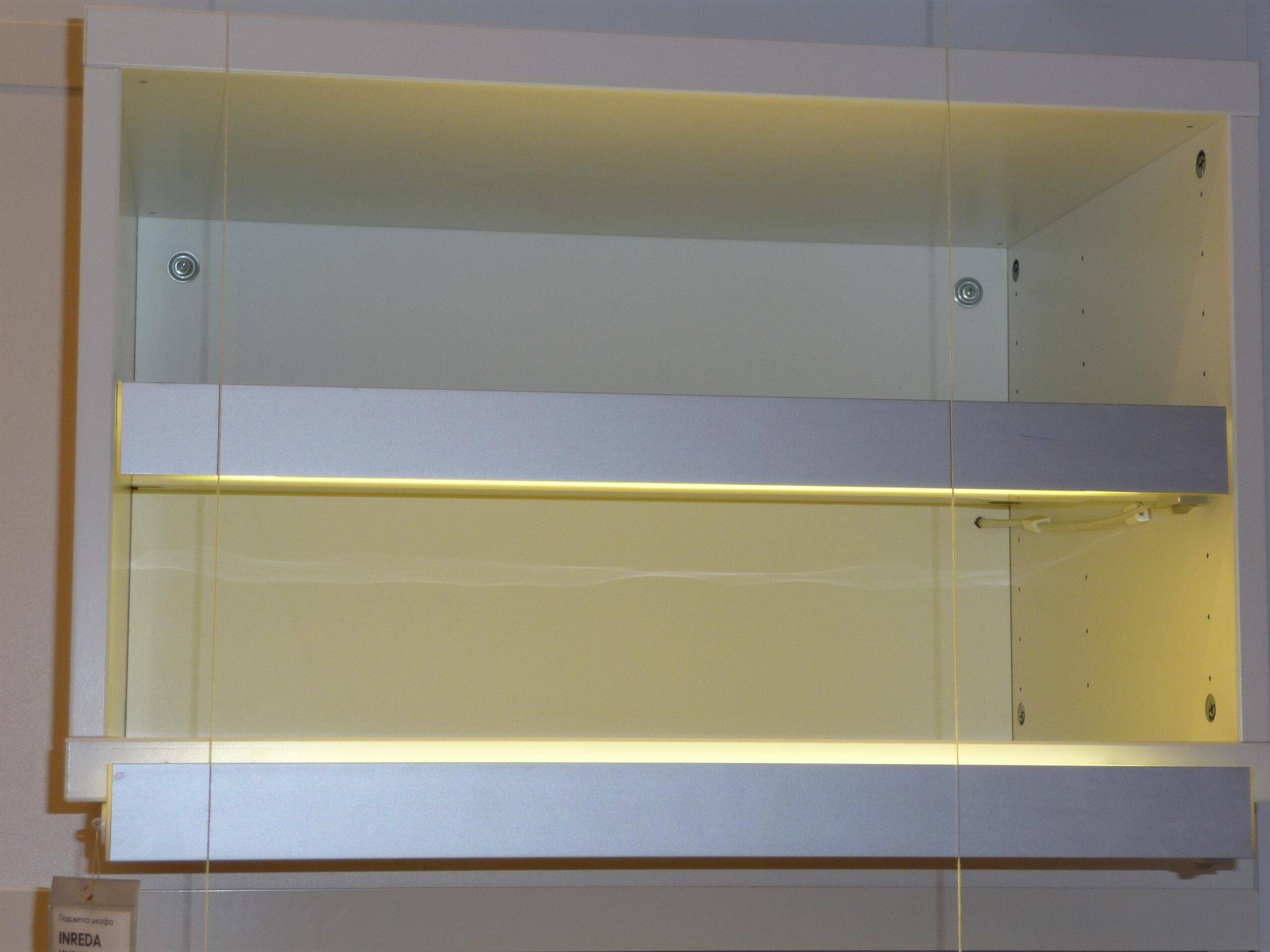 Подсветка шкафа светодиодной лентой: фото, пошаговая инстркция