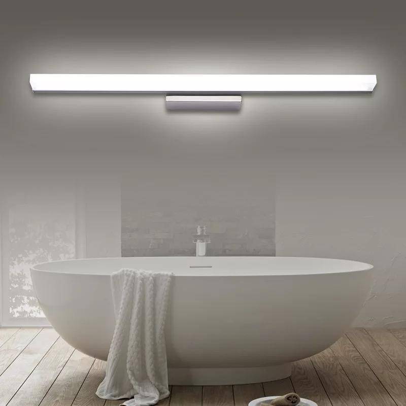 Зеркало для ванной комнаты с подсветкой: виды, как выбрать и установить
